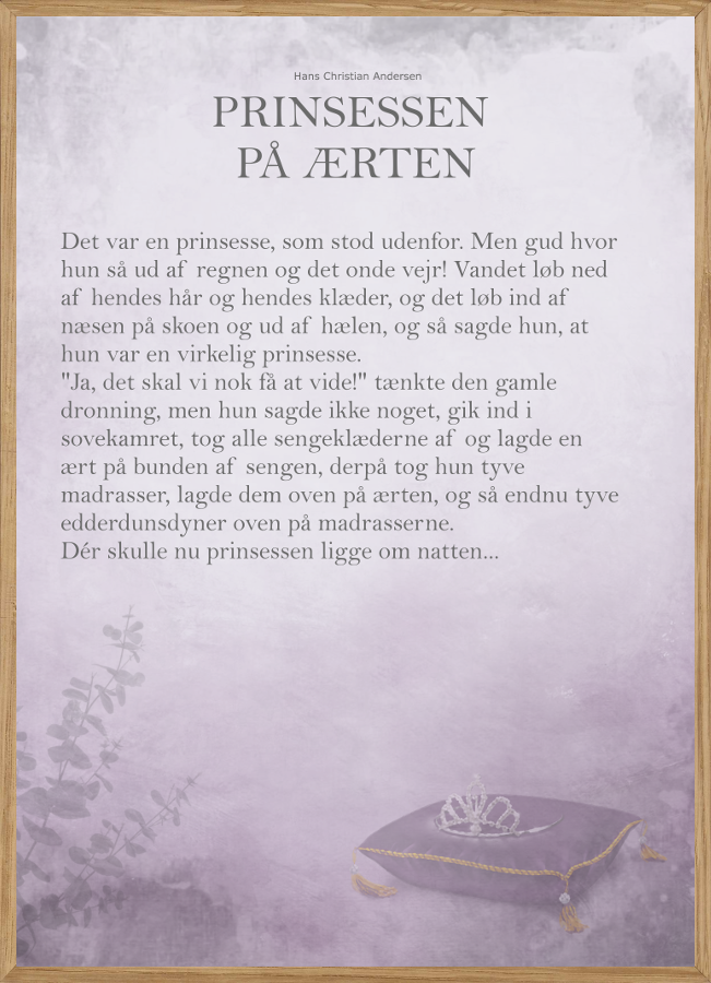 PRINSESSEN PÅ ÆRTEN - THE STORY